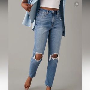 American Eagle Ripped Mom Jeans